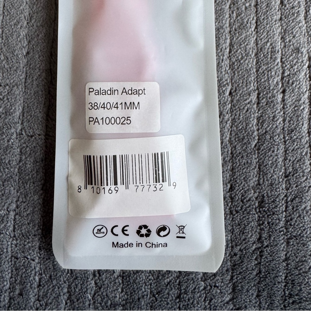 Pink Kiss-Print Apple Watch Band - Adjustable on a Magnetic Clasp - Picture 15 of 15